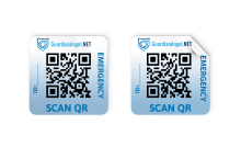 Set Stickers with dynamic QR code - 2 pieces
